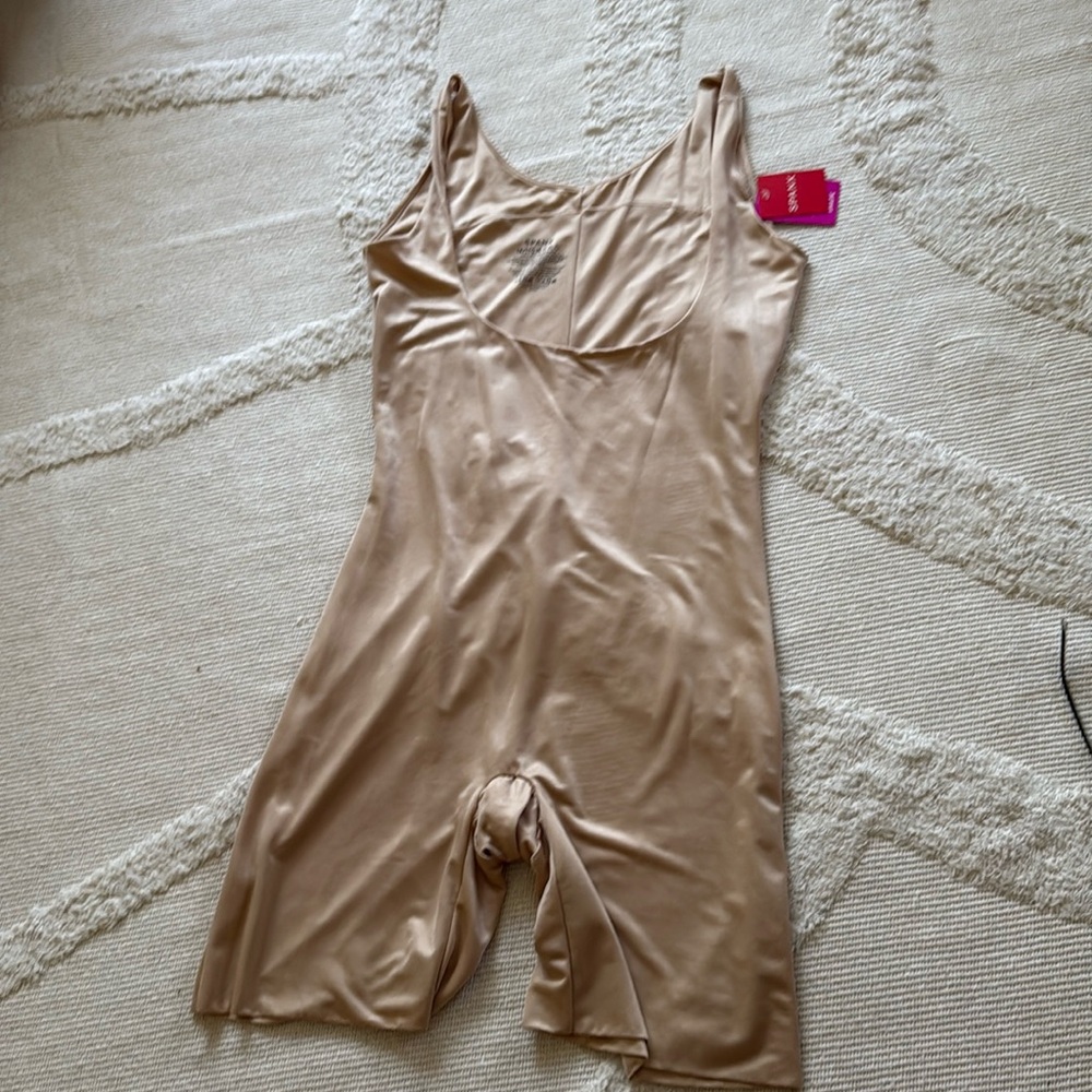 SPANX Power Conceal Mid-Thigh Bodysuit NWT 1X